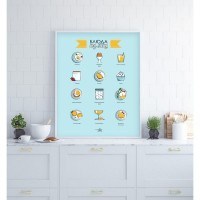 Плакат "34;Просто Постер "34; Завтрак 90x120 в подарочном тубусе 360935078361