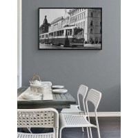 Постер "34;Просто Постер "34; Трамвай на Невском 60x90 в раме Металл