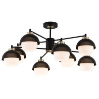 Светильник настенно-потолочный Eurosvet Nocciola 70106/8 черный цвет черный