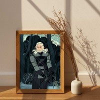 Плакат "34;Просто Постер "34; Геральт Ведьмак 90x120 в подарочном тубусе 418153190631