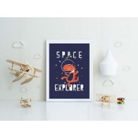 Постер в раме ПростоПостер Space Explorer 263329547215, 40х50 см