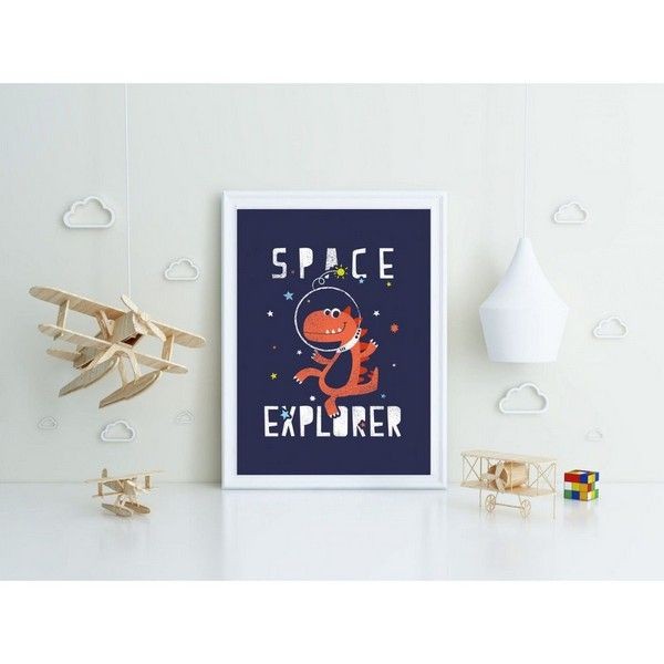 Постер в раме ПростоПостер Space Explorer 263329547215, 40х50 см