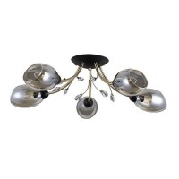 Люстра потолочная Seven Fires Shilla SF4019/5C-AB-BK E14 5 ламп 15 м²