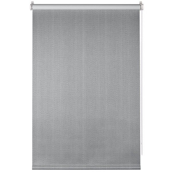Штора рулонная блэкаут Shine 55x160 см серая