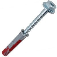 Дюбель универсальный Duopower 10x50 мм, с шурупом, 4 шт.