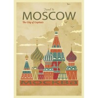 Плакат "34;Просто Постер "34; Москва 90x120 в подарочном тубусе 434394660351