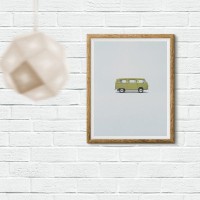 Плакат "34;Просто Постер "34; Фольксваген Т2 90x120 в подарочном тубусе 816365424231