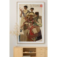 Плакат "34;Просто Постер "34; Винтажная реклама Швейцарии 1951 года 90x120 в подарочном тубусе 960578612511