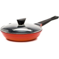 Сковорода универсальная с крышкой Frybest Orange ORCA-F26K, 26 см