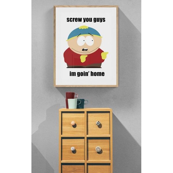 Плакат "34;Просто Постер "34; South Park : Саус Парк - Screw You Guys 90x120 в подарочном тубусе 369406775491
