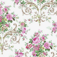 Виниловые обои York Wallcoverings белые PN0403 0.68 м
