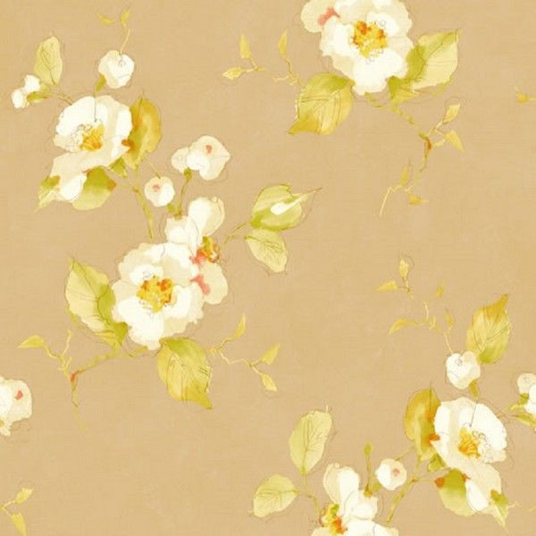 Виниловые обои York Wallcoverings бежевые SN7429 0.68 м