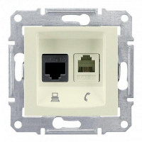 Розетка компьютерная Schneider Electric SEDNA SDN5100147