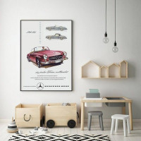 Плакат "34;Просто Постер "34; Ретро-автомобиль 90x120 в подарочном тубусе 525571616921