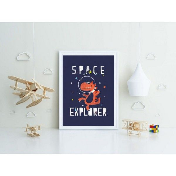 Постер в раме ПростоПостер Space Explorer 681443013048, 60х90 см