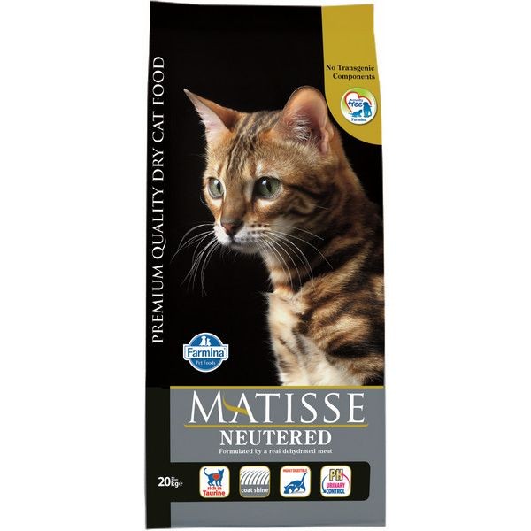 Сухой корм для стерилизованных кошек и кастрированных котов MATISSE Neutered 20 кг
