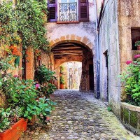 Фотообои Divino Decor Улочка Тосканы A-050 300х238 см