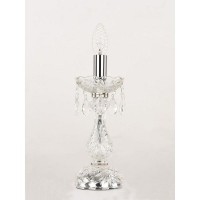 Лампа настольная Bohemia Ivele Crystal 107L.1-27.Ni E14 цвет серебряный