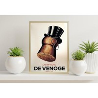 Плакат "34;Просто Постер "34; Шампанское De Venoge 90x120 в подарочном тубусе 992753110591