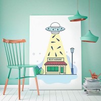Плакат "34;Просто Постер "34; НЛО 90x120 в подарочном тубусе 973938667291