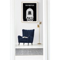 Постер "34;Просто Постер "34; Афиша фильма Престиж 40x50 в раме Металл