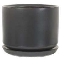 Горшок цветочный Орфей o29 h29 см v12 л керамика тёмно-серый