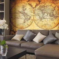 Фотообои Urban Style Старинная карта UST0510 200х180 см