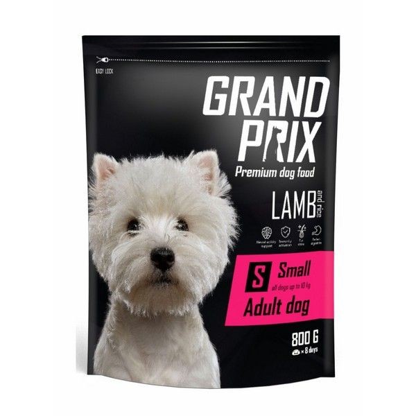 Сухой корм для собак мелких и миниатюрных пород GRAND PRIX Ягненок 800 г