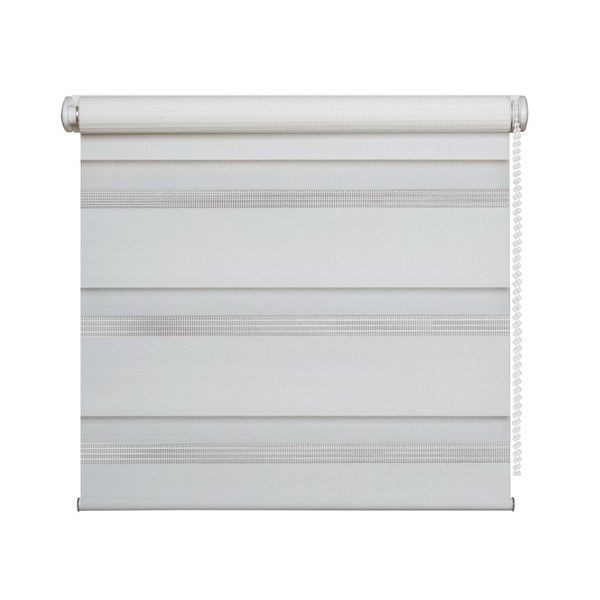 Рулонная штора Evoli День-Ночь 52х170 см, цвет белый