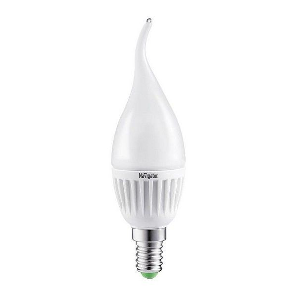 Лампа Светодиодная (Led) C37 Свеча На Ветру 07W 2700 К E14, Матов,,Тепл, Свет(10/100) 94 495