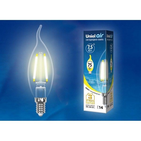 Светодиодная лампочка Uniel LED-CW35-7,5W AIR UL-00003248