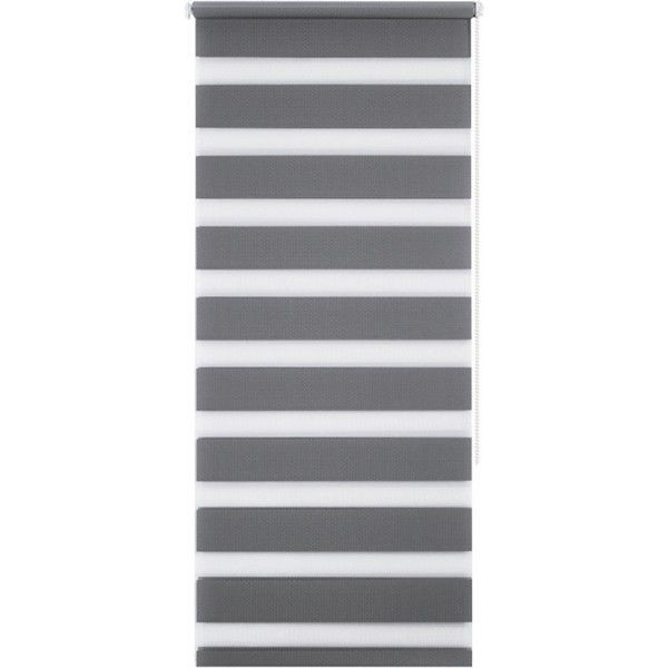 Штора рулонная день-ночь Miamoza Silver 80x160 см, цвет серый