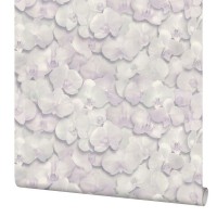Обои флизелиновые Home Color Orchid серые 1.06 м HC71421-11