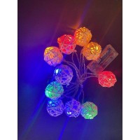 Электрогирлянда комнатная «Нить» 3 м 10 LED мультисвет на батарейках