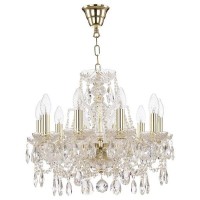 Люстра потолочная Bohemia Ivele Crystal 105.10.141.G E14 10 ламп 20 м²