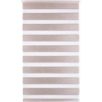 Штора рулонная день-ночь Miamoza Blackout 40x160 см, цвет молочный