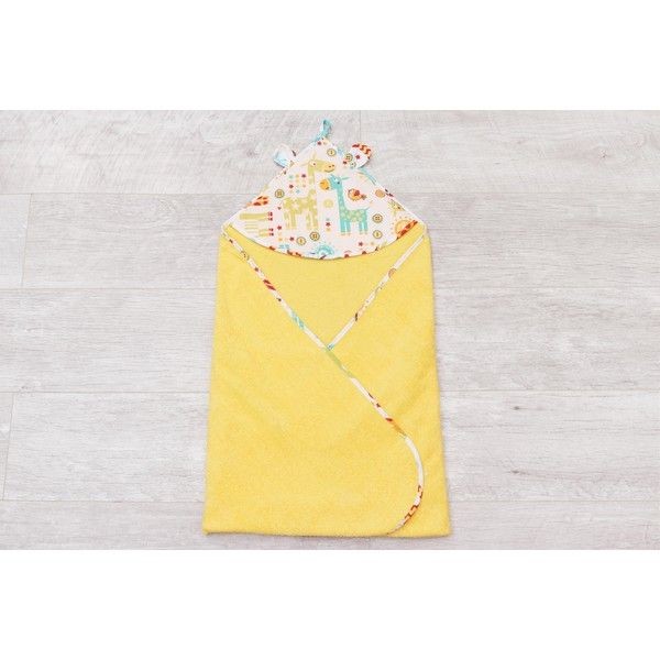Полотенце детское AmaroBaby Cute Love «Жирафики», 90х90 см