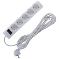 Сетевой фильтр для электроники ES 5 розеток 5 м цвет белый