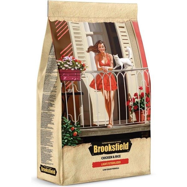 Сухой корм BROOKSFIELD Adult Cat Light, Sterilized Chicken для кошек с избыточным весом и стерилизованных 7,5кг