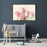 Плакат "34;Просто Постер "34; Розовые тюльпаны 90x120 в подарочном тубусе 212741805771