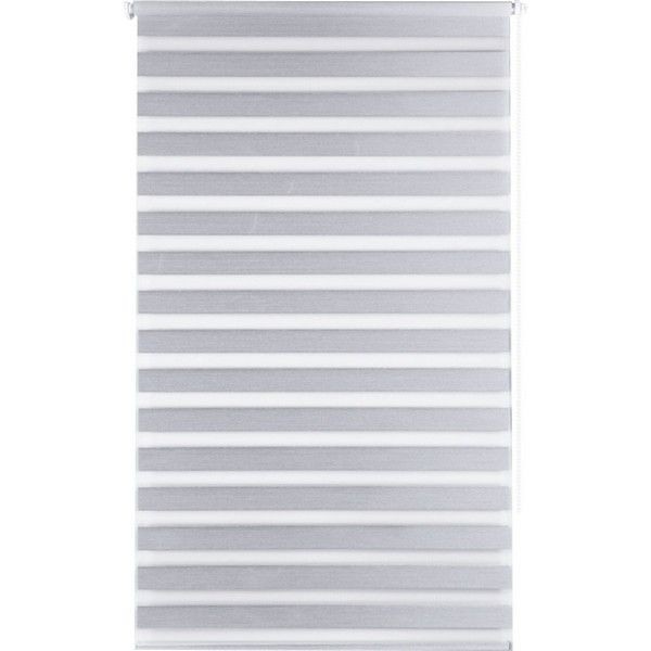 Штора рулонная день-ночь Miamoza Blackout Rain 60x160 см, цвет серый