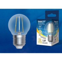 Светодиодная лампочка Uniel LED-G45-9W AIR DIMMABLE UL-00005193
