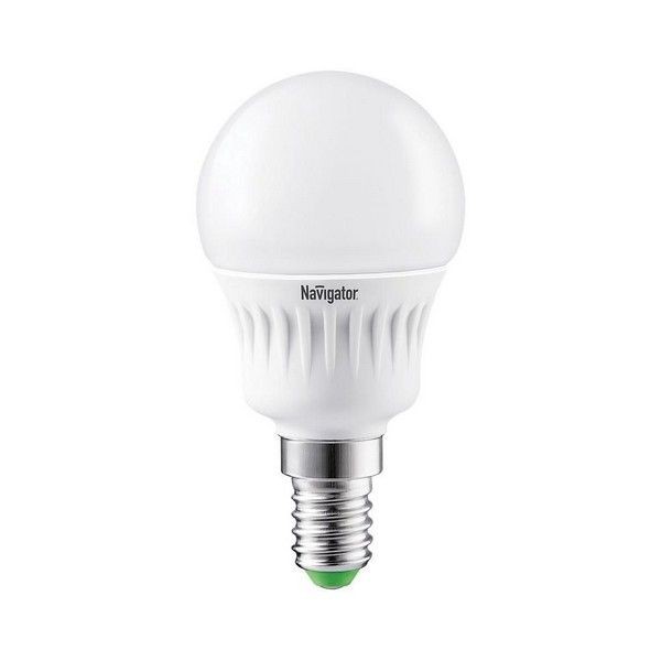 Лампа Светодиодная (Led) G45 Шар 05W 2700 К E14, Матов,, Тепл, Свет (10/100) "34;Navigator "34; 94 476