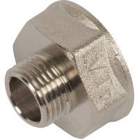 Переходник Valtec, внутренняя-наружная резьба, 1 "34;x1/2 "34;, никелированная латунь VTr.592.N.0604
