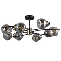 Люстра потолочная Seven Fires Dare SF4005/8C-BK-AB E14 8 ламп 24 м²