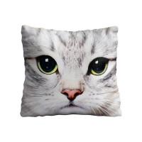 Наволочка декоративная Суровый котик 45x45см, оксфорд