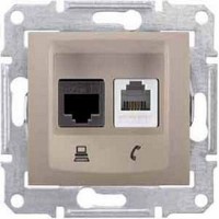 Розетка компьютерная Schneider Electric SEDNA SDN5100168