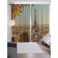 Штора JoyArty Наблюдаем за парижской жизнью p_16230_145x265, 265 см