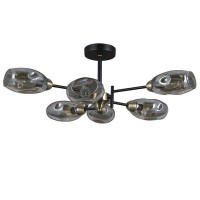 Люстра потолочная Seven Fires Tiene SF4023/6C-BK-AB E14 6 ламп 18 м²