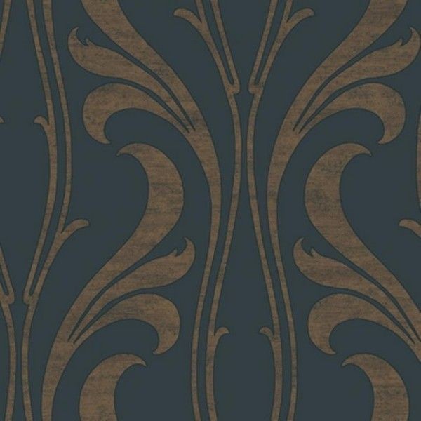 Обои бумажные York Wallcoverings Medley синие RV9727 0.68 м